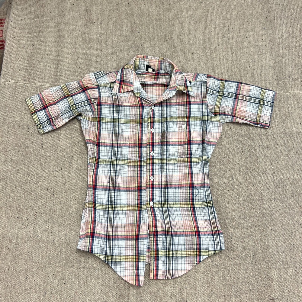 Vintage Gap Button Up Shirt Mens‎ Medium 1970s Plaid